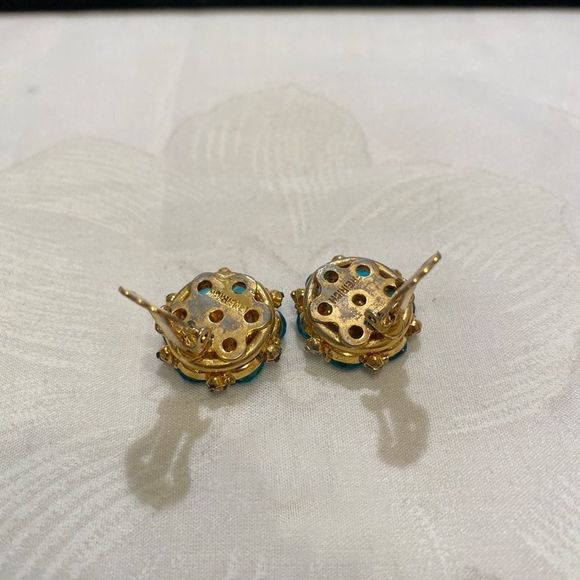 Vintage Freirich Rhinestone Earrings - Picture 8 of 9